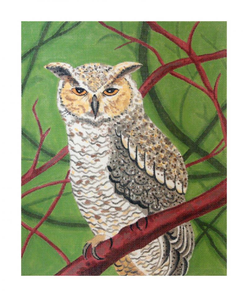 click here to view larger image of Great Horned Owl (hand painted canvases)