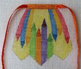 click here to view larger image of Color Crayons - Apron Strings Of The Month (hand painted canvases)