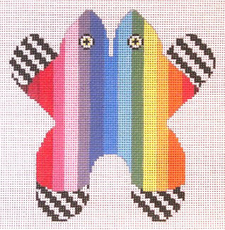 click here to view larger image of Small Rainbow Frog (hand painted canvases)
