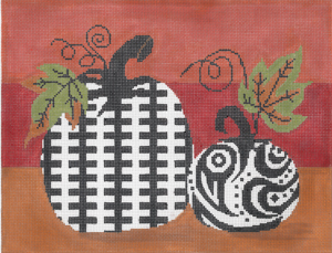 click here to view larger image of Funky Punkins A (hand painted canvases)