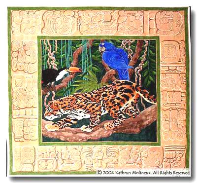 click here to view larger image of Machu Pichu Rug (hand painted canvases)