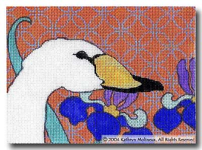 click here to view larger image of Details - Trumpeter Swan (hand painted canvases)