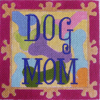click here to view larger image of Dog Mom (hand painted canvases)