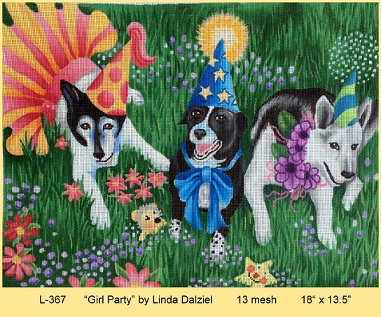 click here to view larger image of Girl Party (hand painted canvases)
