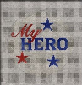 click here to view larger image of My Hero Ornament (hand painted canvases)