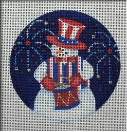 click here to view larger image of Snowman of the Month - July (hand painted canvases)