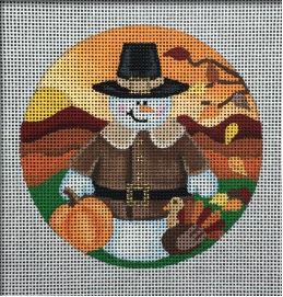 click here to view larger image of Snowman of the Month - November (hand painted canvases)