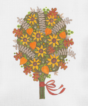 click here to view larger image of Autumn Bouquet (hand painted canvases)