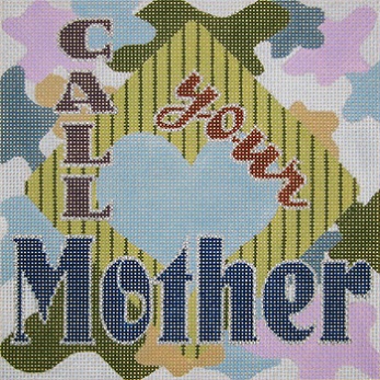 click here to view larger image of Call Your Mother - Blues (hand painted canvases)