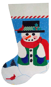 click here to view larger image of Snowman Stocking Stitch Guide (books)