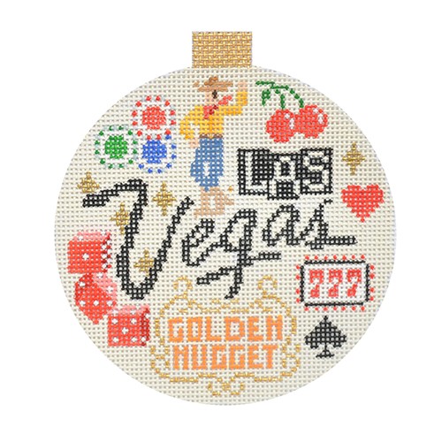 click here to view larger image of Travel Round - Las Vegas (hand painted canvases)
