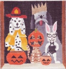 click here to view larger image of Howloween II (hand painted canvases)