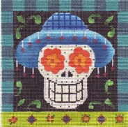 click here to view larger image of Day Of The Dead - Sugar Skull (hand painted canvases)