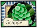 click here to view larger image of Grapes (hand painted canvases)