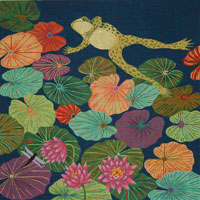 click here to view larger image of Lily Pad Heaven (hand painted canvases)