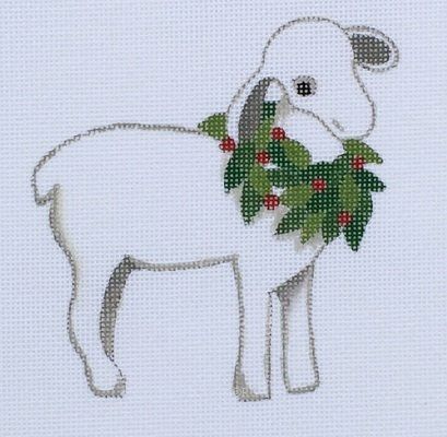click here to view larger image of Nativity Lamb (hand painted canvases)