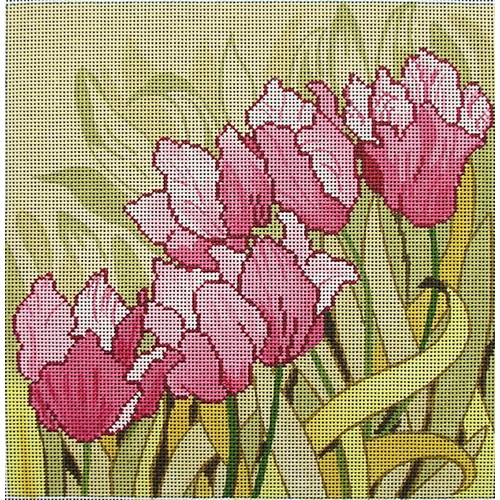 click here to view larger image of Wavy Tulips (hand painted canvases)