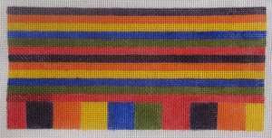click here to view larger image of Primary and Secondary Stripes and Squares (hand painted canvases)