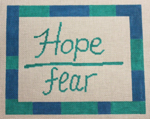 click here to view larger image of Hope Over Fear (hand painted canvases)