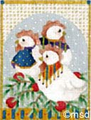 click here to view larger image of French Hens (hand painted canvases)