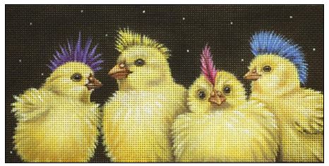click here to view larger image of Punk Peeps (hand painted canvases)