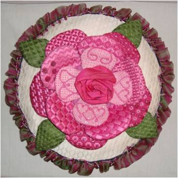 click here to view larger image of 3D Rose (hand painted canvases)