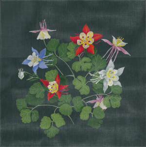 click here to view larger image of Giant Columbine (hand painted canvases)