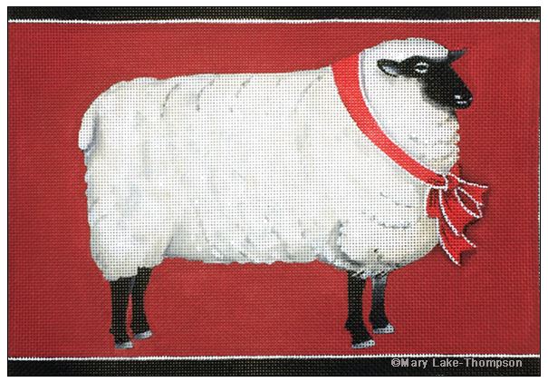 click here to view larger image of Red Sheep (hand painted canvases)