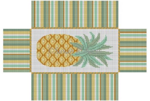 click here to view larger image of Pineapple Brick Cover (hand painted canvases)