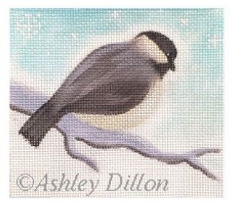 click here to view larger image of Chickadee Looking Down (hand painted canvases)