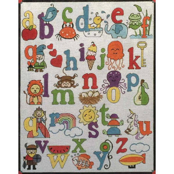 click here to view larger image of Alphabet (hand painted canvases)