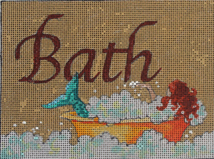 click here to view larger image of Bath (hand painted canvases)