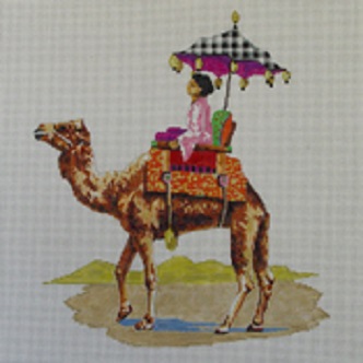 click here to view larger image of Camel with Woman (hand painted canvases)