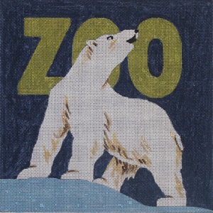 click here to view larger image of Zoo Polar Bear (hand painted canvases)