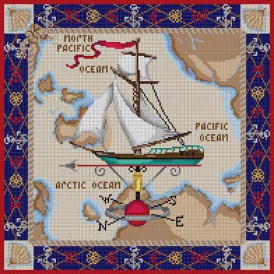 click here to view larger image of Maritime Travel (hand painted canvases)