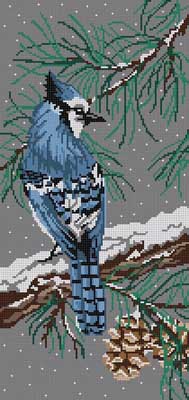 click here to view larger image of Blue Jay Rectangle (hand painted canvases)