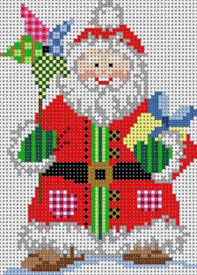 click here to view larger image of Santa w/Star Wand (hand painted canvases)