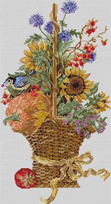 click here to view larger image of Autumn Basket (hand painted canvases)