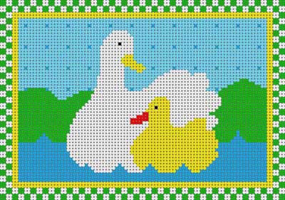 click here to view larger image of Country Duck (hand painted canvases)