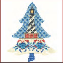 click here to view larger image of Coastal Lighthouse Tree (hand painted canvases)