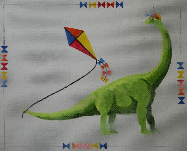 click here to view larger image of Dino Kite (hand painted canvases)