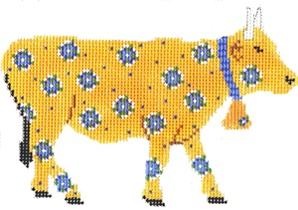 click here to view larger image of Yellow Cow (hand painted canvases)