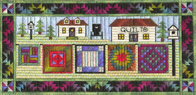 click here to view larger image of Airing the Quilts (counted canvas work)