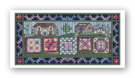 click here to view larger image of Airing the Spring Quilts (counted canvas work)