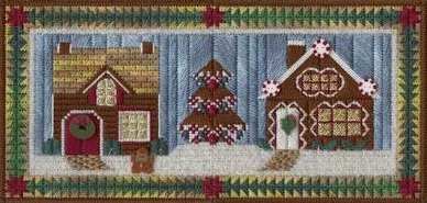 click here to view larger image of Two Gingerbread Houses (Includes Embellishments) (counted canvas work)
