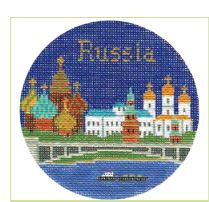 click here to view larger image of Russia Ornament (hand painted canvases)