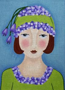 click here to view larger image of Hydrangea Girl (hand painted canvases)