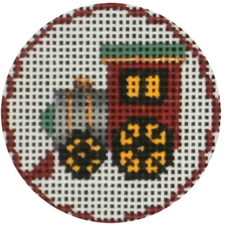click here to view larger image of Train Engine Ornament (hand painted canvases)
