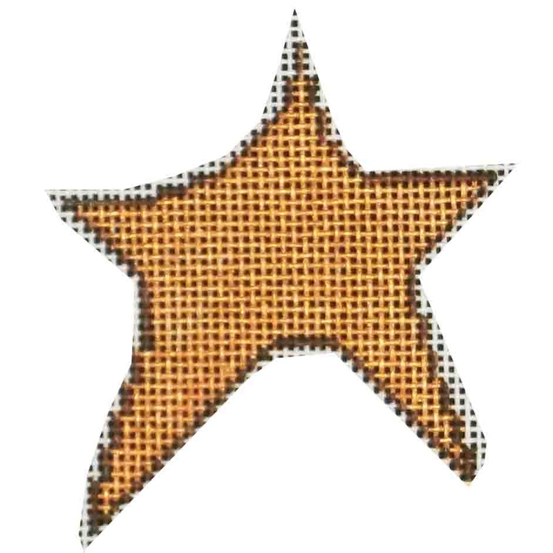 click here to view larger image of Star Ornament (hand painted canvases)