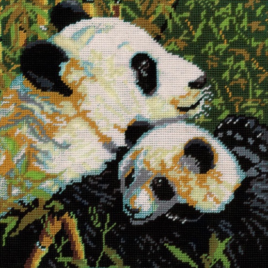 click here to view larger image of Pandas Needlepoint (needlepoint kits)